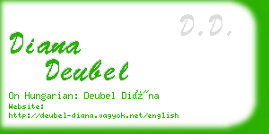 diana deubel business card